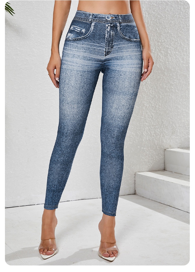 Womens Classic Medium Wash High Waist Skinny Ankle Jeans